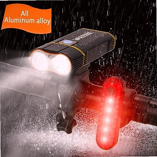 1000 lumen Bike Light Set USB Rechargeable