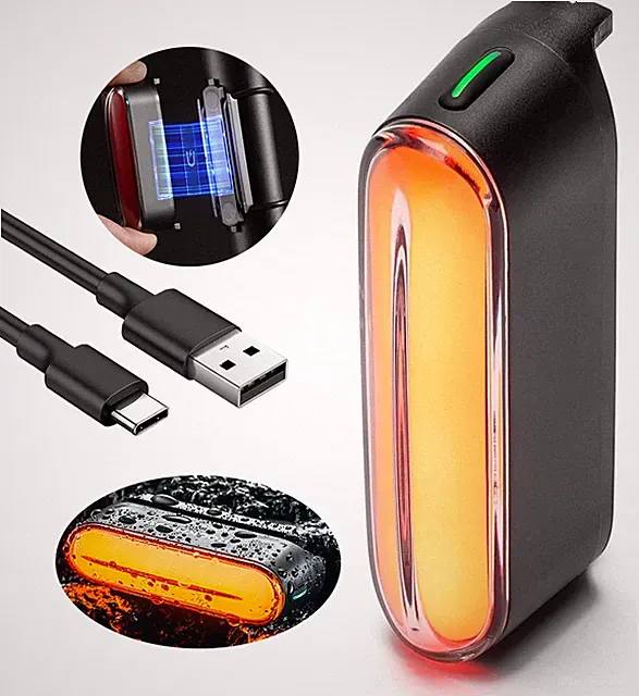 ROCKBROS Bicycle Taillights Smarrt Magnetic Intelligent Brake Rear Lights Riding